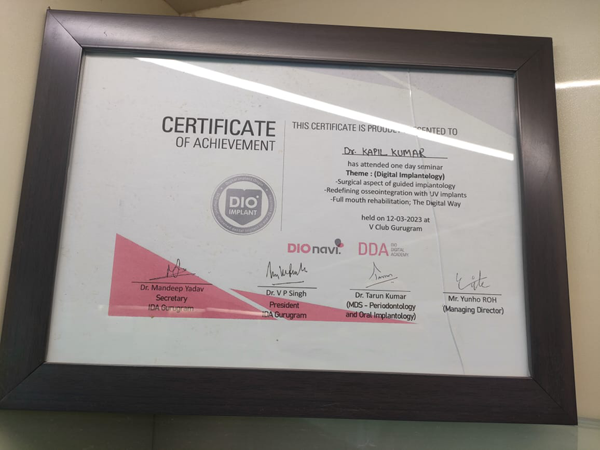 Certificates