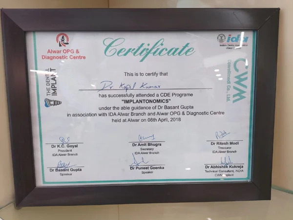 Certificates